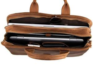 Bolsas para portátiles de cuero genuino Bolsas para portátiles de primera calidad a precio al por mayor Bolsa para portátiles de cuero original de alta calidad - Product Image 4