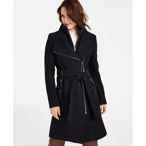 Cappotto Avvolgente con Cintura da Donna Calvin Klein, Grigio, Taglia Piccola - Cappotto Formale Traspirante e Impermeabile con Stampa per Ufficio, Invernale - Product Image 3