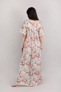 ชุดนอนเซ็กซี่สำหรับผู้หญิงชุดราตรียาวผ้าฝ้ายแห้งเร็วระบายอากาศได้ดีตลอดฤดูแฟชั่นทันสมัย - Product Image 6