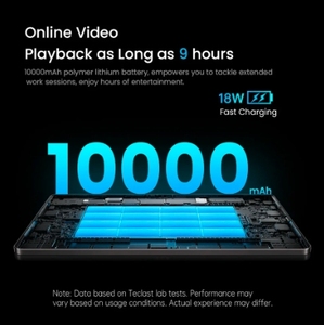 New Teclast T65 Max 13 "HD Hiển Thị <span class=keywords><strong>Android</strong></span> 15 Máy Tính Bảng PC Mediatek G99 8GB RAM 256GB ROM 10000MAh Pin 4G LTE Dual Sim Cho Trò Chơi - Product Image 5