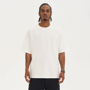 Camiseta de Algodón de Alta Calidad para Hombre, Lisa, Gruesa, Talla Grande, Popular para Impresión con Logotipo Personalizado - Product Image 4