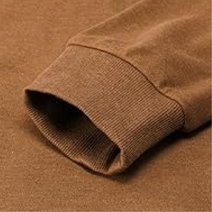 Durable <b>Coffee</b> Brown Hooded Sweatshirt High Quality Cotton Blend Winter Hoodie for Casual Outdoor Wear - Product Image 4