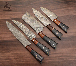Juego de cuchillos de Chef de acero de Damasco personalizable al por mayor regalo de cocina para Navidad Pascua cumpleaños boda para novia - Product Image 3