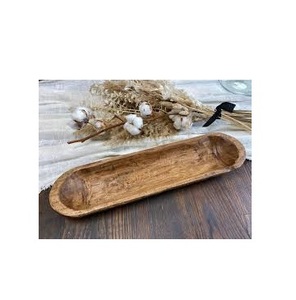 Tazón de masa de madera de mango más vendido, proveedor al por mayor decorativo, nuevo estilo, tazón de madera Natural 100%, alimentos de gran tamaño - Product Image 2