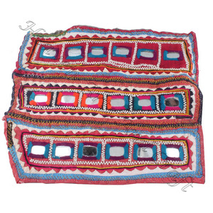 คลัทช์ปักด้วยมือสไตล์วินเทจเย็บแบบชนเผ่าหลากสีแผ่นปะแบบเก่าพร้อมกระจกคลัทช์เย็บกระจก - Product Image 2