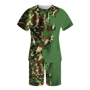 2024 Logo personnalisé respirant Polyester hommes survêtement Shorts grande taille imprimé été deux pièces ensembles courts en gros t-shirt - Product Image 2