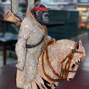 Joyería Hip Hop, Chapado en Oro Rosa con Diamantes Cultivados en Laboratorio Certificados por GIA, Colgante Personalizado para Mujer - Product Image 5