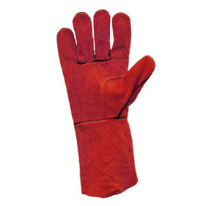 ถุงมืองานเชื่อมหนังวัวแยกชิ้นแบบทนทานถุงมือนิรภัยสำหรับช่างอุตสาหกรรมป้องกันมือได้มากที่สุด - Product Image 4