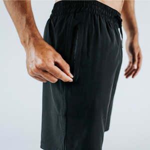 Shorts de sport pour hommes, coupe droite, légers, séchage rapide, respirants, en polyester, pour entraînement et fitness, taille élastique, personnalisables OEM - Product Image 5