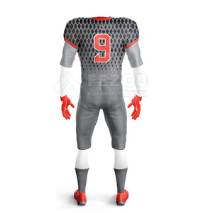 Derniers modèles de tenues de football américain pour hommes, personnalisables, couleur unie, respirantes, 100% polyester, prix bas - Product Image 6