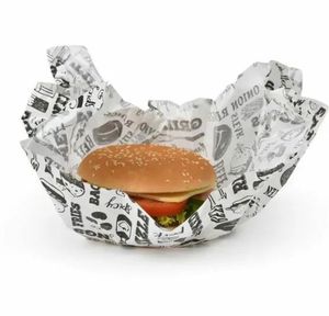 Papel de regalo de alimentos de grado de mejor calidad con diseño de logotipo impreso personalizado Papel de regalo de aperitivos a prueba de grasa impreso blanco - Product Image 4