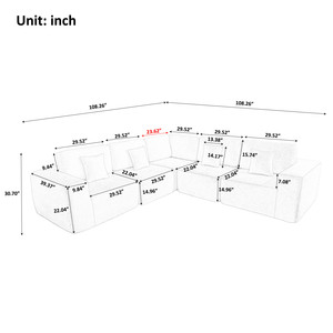 Vacuum Packed L Shape Modular Sofa EU Warehouse Fast Delivery Corner Sectional Compressed Couch Space Saving Living Room - Product Image 6