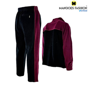 <b>Mens</b> Velvet <b>Velour</b> Winter <b>Tracksuit</b> Premium 2PCS Full Zip Jacket Sweatpants Breathable Solid Acid Wash Casual Fleece Adjustable - Product Image 6