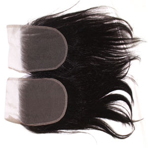 Haute qualité 100% humain droit bébé cheveux fermeture brut attaché à la main dentelle avant fermeture dans toutes les tailles perruques de cheveux humains naturels - Product Image 5