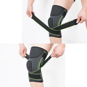 通気性のあるニットニーブレース,男性と女性のための圧迫膝サポートベルト,スポーツ & 回復のための快適な膝サポーター - Product Image 4
