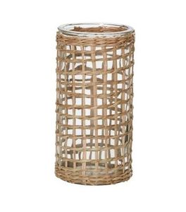 ชั้นวางกระถางต้นไม้ทำจากหวายและเหล็กสำหรับใช้ในบ้านในร่มและกลางแจ้ง - Product Image 4