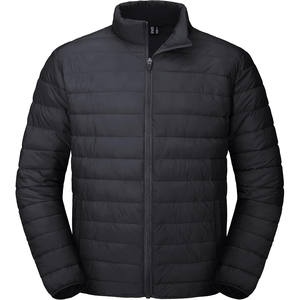 Veste matelassée unisexe légère, chaude, imperméable, coupe-vent, col roulé, fermeture éclair, softshell respirant, pour l'extérieur - Product Image 3
