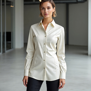 Vintage hiver surdimensionné dames en cuir véritable chemises à manches courtes goutte épaule tourner col moto vêtements d'extérieur femmes - Product Image 6