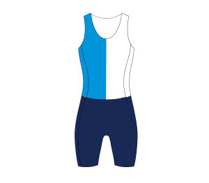 Maillot et short d'aviron sur mesure Unisuit une pièce pour les équipes d'aviron du collège et du club - Product Image 2