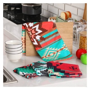 Venta al por mayor 2 servilletas de tela con flores de mandala bohemio para decoración de mesa servilletas de mesa de cena toallas de cocina decoraciones de boda - Product Image 1