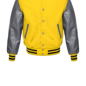 Chaquetas universitarias impermeables de talla grande para hombre, chaquetas cálidas de invierno de manga larga de Color sólido, diseño transpirable personalizado, precio al por mayor - Product Image 5