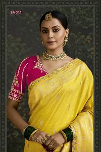 Saree de seda suave de diseñador indio y paquistaní, hermosa ropa de boda tradicional para fiestas, estilo tradicional - Product Image 2