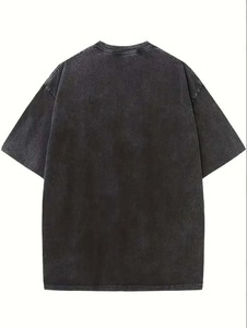 Ventes en gros 2026, t-shirt unisexe ample à manches courtes en coton 100% personnalisé, style streetwear, pour hommes et femmes, t-shirt délavé à l'acide - Product Image 2