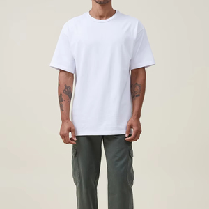 T-shirt pour homme de luxe surdimensionné, haute qualité, 100% coton, design personnalisé, poids lourd, personnalisable, t-shirt vierge pour homme - Product Image 2