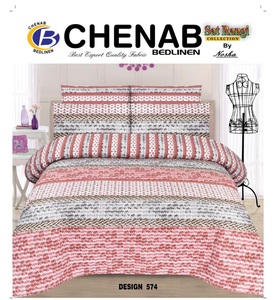 Juego de sábanas de algodón 100% pakistaní, ropa de cama Floral con estampado de alta calidad para el hogar, precio al por mayor - Product Image 2