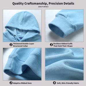 Sudadera con capucha unisex en blanco de 420G, sudadera con logotipo personalizado, venta al por mayor, sudaderas con capucha de calidad superior directas de fábrica en stock - Product Image 4