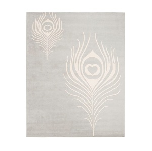 Alfombra y alfombra de lana 100% de diseño moderno hecho a mano, Color sólido con brillo suave, tamaño personalizado para uso en el suelo del hogar, alfombras y juegos - Product Image 1