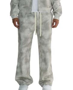 Chándales lavados con ácido y logotipo personalizado de alta calidad para hombre, chándales acampanados con estampado abullonado, pantalones de chándal personalizados para hombre - Product Image 6