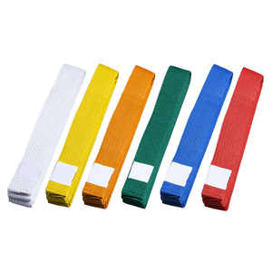 Cinturón de artes marciales unisex de alta calidad con impresión de logotipo personalizado para Taekwondo Karate Judo Jiu-Jitsu - Product Image 1