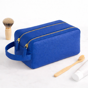 Sac de maquillage en cuir de haute qualité, neuf, grande capacité, imperméable, poignée souple, couleur personnalisée, fermeture éclair, voyage, pour pochette - Product Image 3