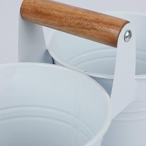 Porte-couverts à 2 compartiments en métal de la meilleure qualité pour restaurant de table de comptoir de cuisine à bas prix - Product Image 3