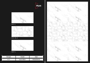 Serie de azulejos de cerámica antideslizante Beige mate azulejos de pared de baño azulejos de pared de cocina tamaño 300X600mm - Product Image 4