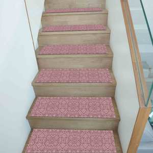 Tapis imprimé à motifs géométriques, tapis ethnique, tapis d'escalier moderne lavable en machine - Product Image 2