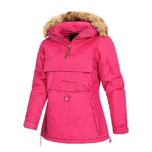 Custom Logo Winter Waterproof Women <b>Parka</b> Jacket Wool Shell Warm Long <b>Parka</b> Coat Hooded Zipper Closure Fashion - Product Image 4