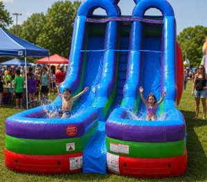 Toboggan aquatique gonflable portable avec une capacité de 6 personnes pour les centres de villégiature et les hôtels - Product Image 1