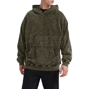 Design personnalisé vente en gros sweats à capuche lavés à l'acide meilleure qualité pas cher prix sweats à capuche lavés à l'acide OEM mode sweats à capuche lavés à l'acide - Product Image 2