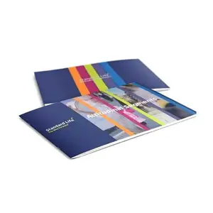 Hochwertiges Magazin Benutzer definierter Buch katalog Broschüre Broschüre Unternehmen Flyer Drucken Offsetdruck