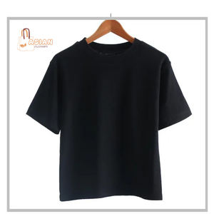 Vente en gros de t-shirts en coton pour femmes, coupe ajustée, logo personnalisé et différentes couleurs, taille XL disponible, anti-rides, séchage rapide - Product Image 1