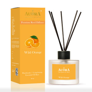 Premium Natural Floral Handmade Glass Reed <b>Diffuser</b> Set 50 ml Rattan Sticks Long Lasting Essential <b>Oil</b> Base 100+ Indian Scents - Product Image 5