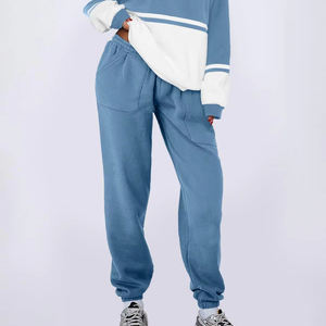 Conjunto de 2 Piezas de Moda Invernal para Mujer, Conjunto Casual de Ropa Femenina, Top Corto de Manga Larga y Pantalones para Mujer 2026 - Product Image 5