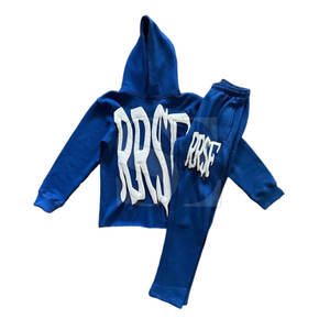 Chándal de algodón 100% de gran tamaño con estampado de farol, Sudadera con capucha, conjunto de dos piezas, entrenamiento de gimnasio de alta calidad, forro polar de invierno - Product Image 1