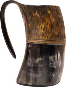 Exportador Mayorista de Tazas de Cuerno de Búfalo Natural Pulido, Estilo Animal, Diseño Vikingo, Personalizado para Hoteles y Fiestas - Product Image 2