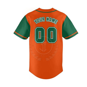 Nouveau style Maillot de baseball sportif pour homme respirant 100% polyester Vente directe d'usine Manches courtes - Product Image 3