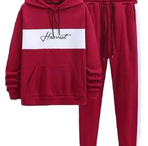 Conjunto de pantalones de chándal y Sudadera con capucha Estilo Vintage para hombre con detalles desgastados - Product Image 6