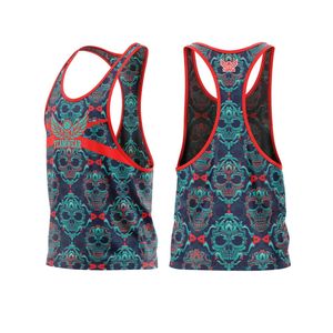 Débardeur d'entraînement à séchage rapide pour hommes couche de base de fitness avec gilet à dos nageur logo personnalisé gilet de sport en spandex - Product Image 6