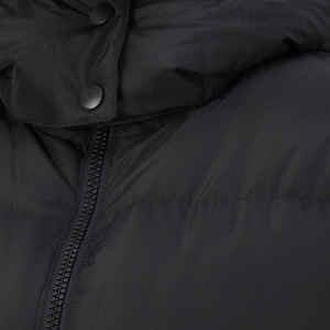 Women's Trendy <b>Cropped</b> Puffer <b>Jacket</b> Hooded Quilted Warm Winter Coat Zip-Up Drawstring Outwear Wholesale OEM Custom Logo - Product Image 4